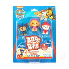 Набір колекційних фігурок-топерів SAMBRO серії «Bop n Tops. Щенячий патруль», колекція з 21 елементу, в асортименті, на планшетці 16х4х21 см