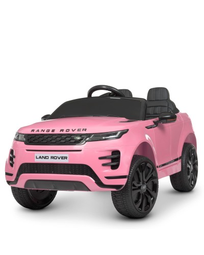 Джип р/к 2,4G з 2 моторами по 45 W на 1 акумуляторі, 12 V 9 Ah зі шкіряним сидінням, рожевий