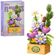 Конструктор «Квіти» на 326 деталей, у коробці 17х31х7,5 см.