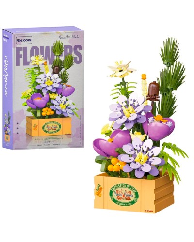 Конструктор «Квіти» на 326 деталей, у коробці 17х31х7,5 см.