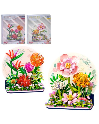 Конструктор «Квіти» 424-461 деталей, в асортименті, у коробці 19х26х5 см
