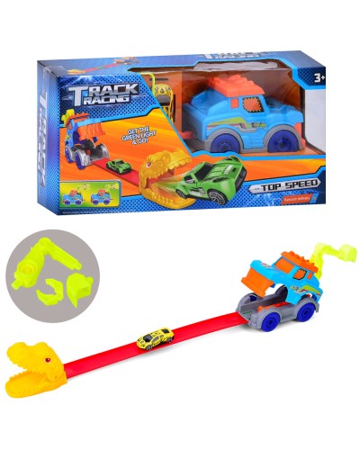 Трек 36 см на запуску 15 см з металевою машинкою 6,5 см, у коробці 37,5х18,5х10 см