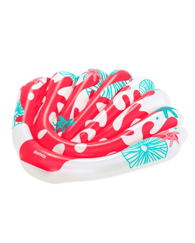 Матрац надувний «Корал» 186х153 см на 2 повітряні камери з максимальним навантаженням до 100 кг, у коробці