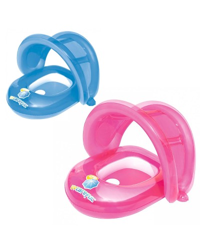 Плотик 80х85 см з надувним захистом від сонця з максимальним навантаженням до 15 кг, у коробці 20х20х4 см