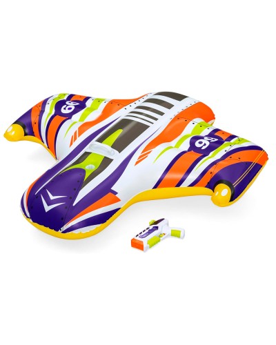 Плотик «Космічний корабель» 117х107 см з ручкою та максимальним навантаженням до 45 кг, від 3 років, у коробці 20х20х4 см,