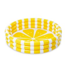 Басейн надувний «Лимон» 147х33 см на 3 кільця для дітей від 2 років, у коробці 24,5х9х23 см, ТМ Intex