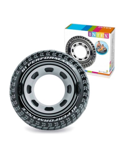 Коло надувне «Шина» 114 см з 2 ручками, від 9 років, у коробці 23х6х26 см, ТМ Intex