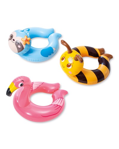 Коло надувне «Тваринка» з максимальним навантаженням до 40 кг, від 3 років, в асортименті, у коробці 25х1,5х16 см, ТМ Intex