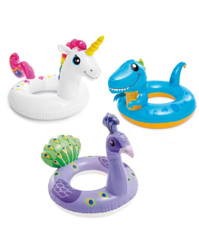 Коло надувне «Тваринка» з максимальним навантаженням до 40 кг, від 3 років, в асортименті, у коробці 25х3х16 см, ТМ Intex