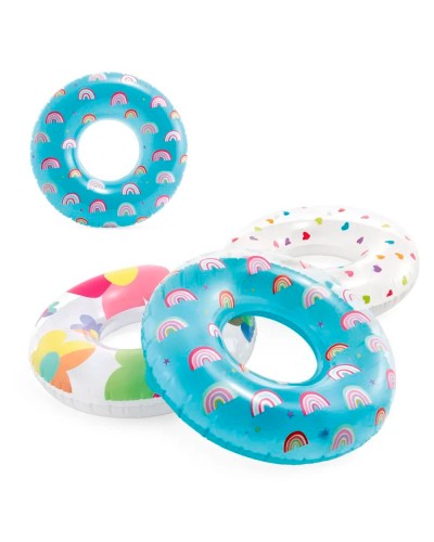 Коло надувне «Сердечко» 81 см з максимальним навантаженням до 40 кг, від 8 років, в асортименті, у коробці 23х4х15 см, ТМ Intex