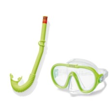 Набір для плавання: трубка та маска на регульованому ремінці 50-56 см, від 8 років, в асортименті, на планшетці 49х22 см, ТМ Intex