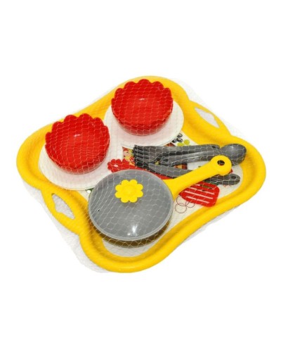 Набір посуду «Піца» з 24 елементів, у сітці 7,5х29 см, ТМ Тигрес