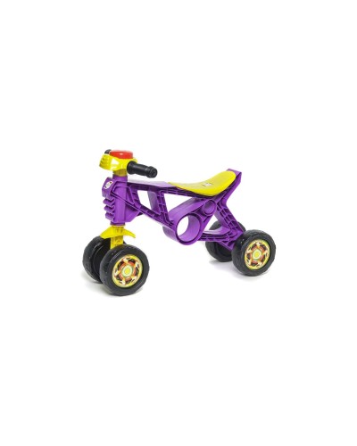 Мотоцикл-велобіг 4-колісний 57х28х38 см бузковий з максимальним навантаженням до 20 кг, ТМ Оріон