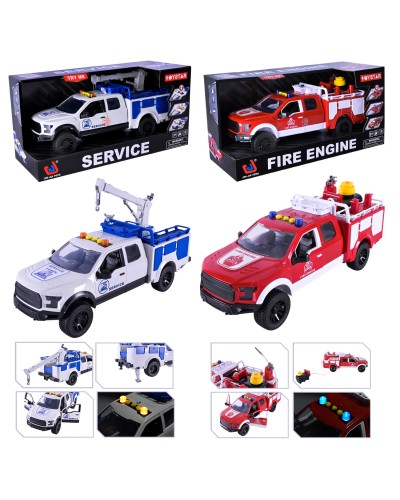 Машина 39 см зі світлом та звуком, на батарейці, в асортименті, у коробці 41х15,8х12,5 см