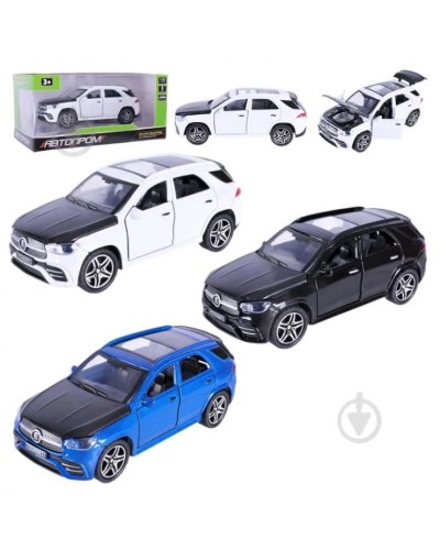 Машина 12 см металева з дверима що відкриваються, в асортименті, у коробці 15х6,5х7 см, АВТОПРОМ