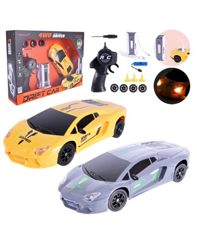 Машина 36 см р/к на акумуляторі зі світлом, в асортименті, у коробці 38х7,5х27 см