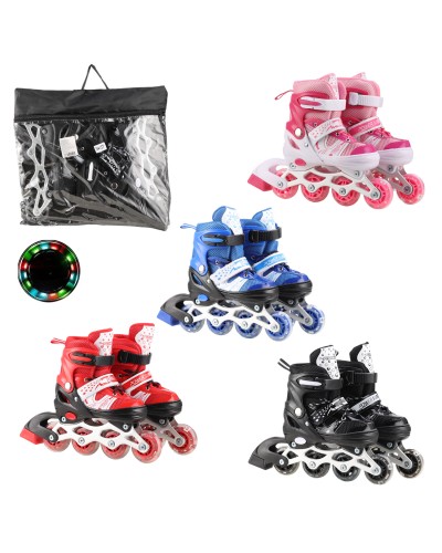 Ролики розміром 34-37 з колесами PVC, в асортименті, у сітці