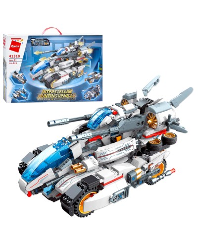 Конструктор «Транспорт» 4 в 1 на 821 деталь, у коробці 52х34х6,5 см, Qman