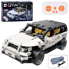 Конструктор «Машина» 21 см на 415 деталей р/к на акумуляторі 2,4G з USB, їздить, можливекерування телефоном, у коробці 43-25-10 см, Qman.