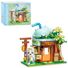 Конструктор «Кафе» на 411 деталей з фігуркою, у коробці 22,5х18х10 см, Qman