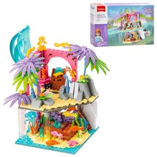 Конструктор «Рожева серія. Підводний світ» 17,9 см на 224 деталі з фігурками, у коробці 38х24х7 см, SLUBAN