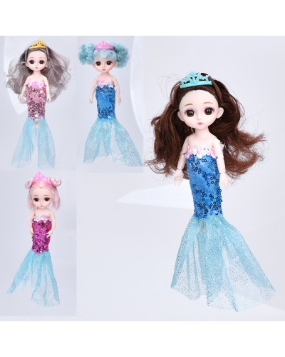 Лялька «Русалонька» 14 см шарнірна, в асортименті, у пакеті 14,5х20х4 см