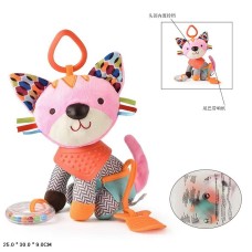 Підвіска на коляску «Котик» 11х9х18 см м'яка з тактильними елементами, у пакеті 25х30х9 см