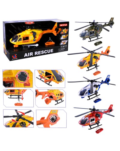 Вертоліт зі світлом, на батарейці, в асортименті, у коробці 41,5х14х21 см