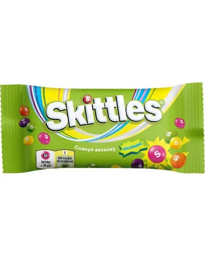 Драже «Skittles Кисломікс» 38 г