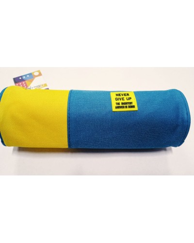 Пенал 21,5х7,5х7,5 см жовто-блакитний, ТМ Мандарин