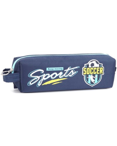 Пенал 21х4,5х6 см синій, ТМ Мандарин