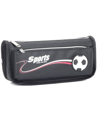 Пенал 21х5,5х9 см чорний, ТМ Мандарин