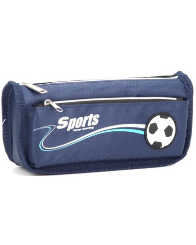 Пенал 21х5,5х9 см синій, ТМ Мандарин