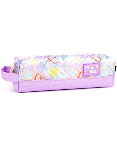 Пенал 21х4,5х6 см фіолетовий, ТМ Мандарин