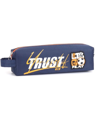 Пенал 21х4,5х6 см синій, ТМ Мандарин