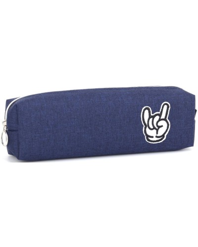 Пенал 21х4,5х6 см синій, ТМ Мандарин