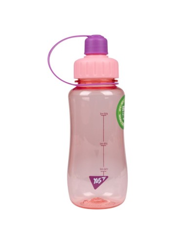 Пляшечка для води «Fusion» 600 мл рожева, ТМ Yes