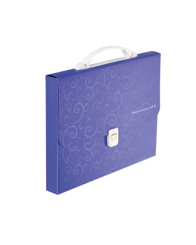 Портфель «BAROCCO» пластиковий A4 фіолетовий, TM Buromax