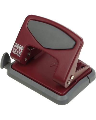 Діркопробивач металевий «MORANDI STYLE» до 25 аркушів, бордовий, TM Buromax