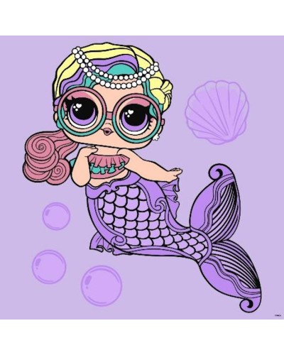 Картина за номерами «L.O.L. Surprise! Mermaids Miss Sea» 40х40 см, ТМ Ідейка