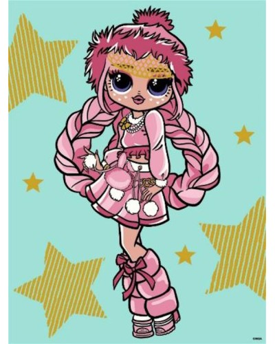 Картина за номерами «L.O.L. Surprise! O.M.G. Fashion show La Rose» зі стразами 30х40 см, ТМ Ідейка