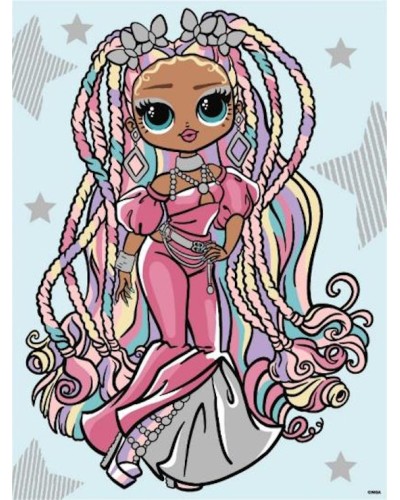 Картина за номерами «L.O.L. Surprise! O.M.G. Fashion show Twist Queen» зі стразами 30х40 см, ТМ Ідейка