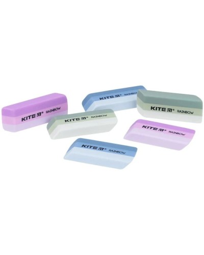 Гумка кольорова «Rainbow», в асортименті, ТМ Kite