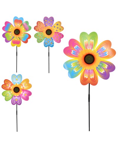 Вітрячок «Соняшник» діаметром 35,5 см та паличкою 52 см, в асортименті, у пакеті 36х36х4 см.