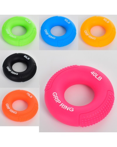 Еспандер кистьовий з навантаженням 12- 36 кг, в асортименті, у пакеті 8х8х2 см