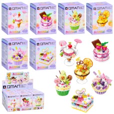 Конструктор «Солодощі» від 93 деталей, у коробці, 6 шт у дисплеї 28х12,5х16,5 см, Qman