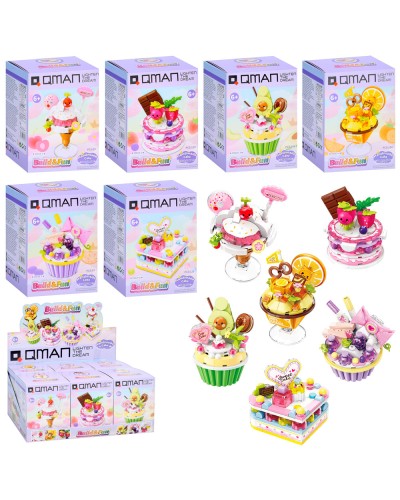 Конструктор «Солодощі» від 93 деталей, у коробці, 6 шт у дисплеї 28х12,5х16,5 см, Qman