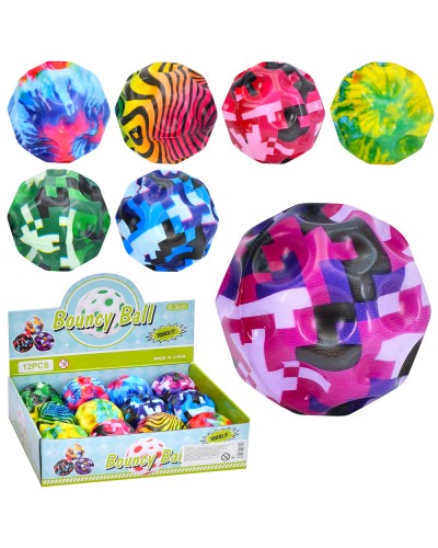 М'яч дитячий 6 см фомовий антигравітаційний, в асортименті, 12 шт у дисплеї 25,5х19х6,5 см