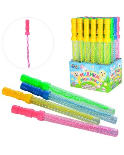 Мильні бульбашки «Меч» 36 см, в асортименті, по 24 шт у дисплеї 23х15х36 см.