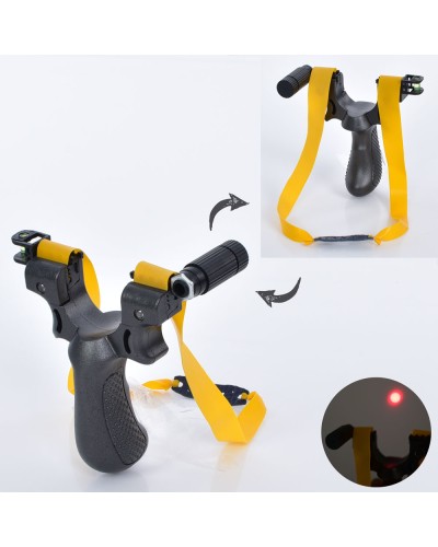 Рогатка 11 см з лазерним прицілом, на батарейці, у пакеті 12х16х4 см